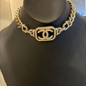 Chanel Cruise Collectoon Gold Pearl-Embellished Necklace